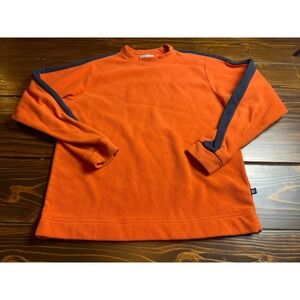 Seattle Cotton Works Sweater, Men's Medium, Orange Blue, Fleece, Vintage 2000